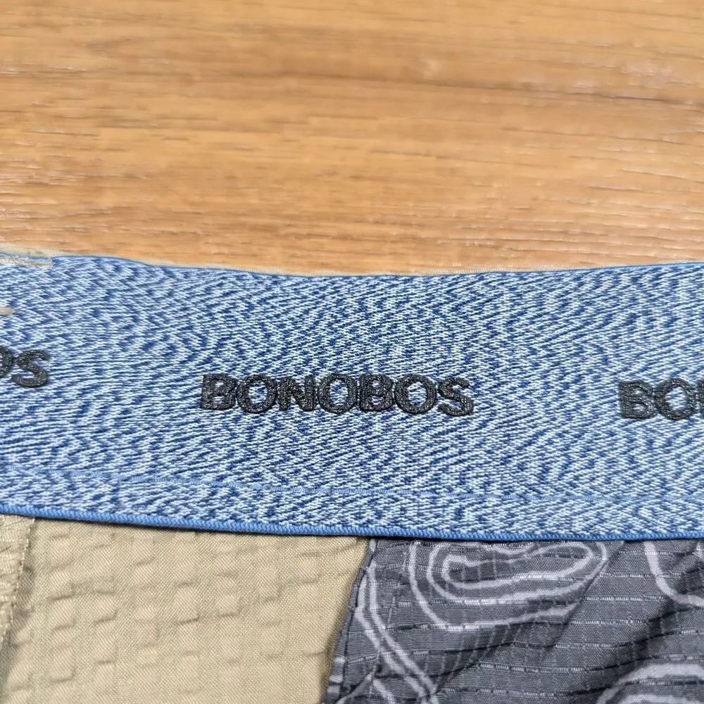 Bonobos Golf Seersucker Chino Pants Mens 32x34 Beige Slim Fit Lightweight